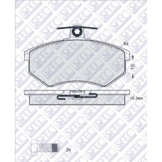 AUTOSFEC KLOCKI HAMULCOWE PRZEDNIE BP000424