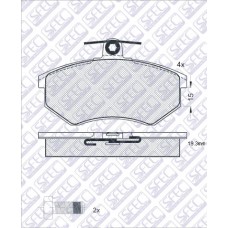 AUTOSFEC KLOCKI HAMULCOWE PRZEDN BP000429>BP010429