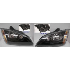 FORD FOCUS 04-07 REFLEKTORY CZARNE L+R